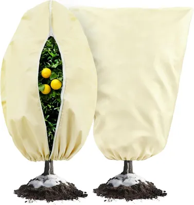 Produktbild von Set mit 2 Schutzhš¹llen fš¹r Winterpflanzen 80 x 120 cm atmungsaktive fš¹r Garten und Pflanzen im Freien