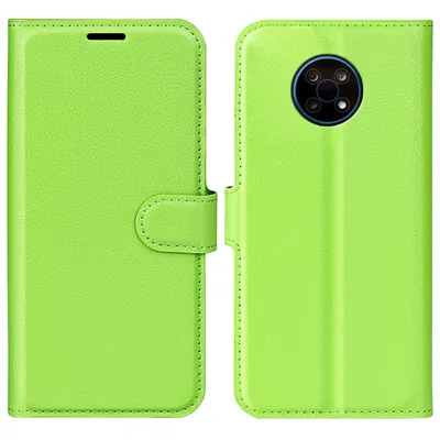 Image de Coque de protection pour téléphone Nokia G50, étui, pochette, type portefeuille, couleur : vert