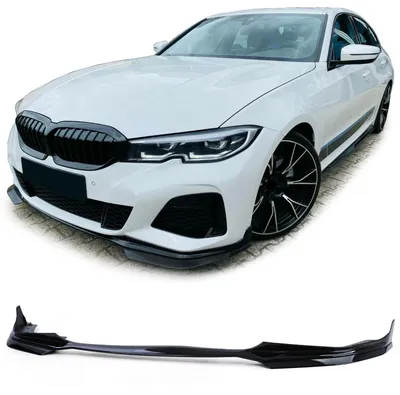 Produktbild von Frontspoiler für BMW 3er G20 G21 mit M-Paket Spoiler Performance schwarz Glanz