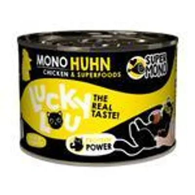 Image de Lucky Lou SuperMono poulet Nourriture pour chats Nourriture humide pour chats monoprotéines