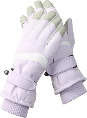 Produktbild von Damen-Winterskihandschuhe, wasserdichte Touchscreen-Anti-Rutsch-Snowboardhandschuhe