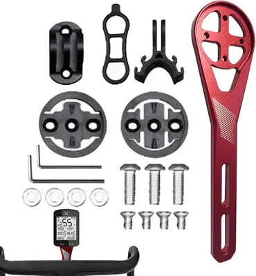 Obrázok produktu pre Držiak na počítač na bicykel - Držiak na riadidlá bicykla - Navigácia pre bicykle - Hliníková zliatina - 19 cm - Červená