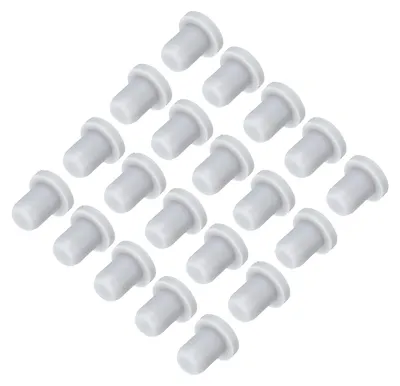 T-Silikonstopfen 5,5 mm, grau, 30 Stk., 8 mm Ø