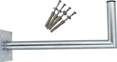 Produktbild von PremiumX 60cm Wandhalterung Ø 48mm Stahl verzinkt SAT Antenne Schrauben
