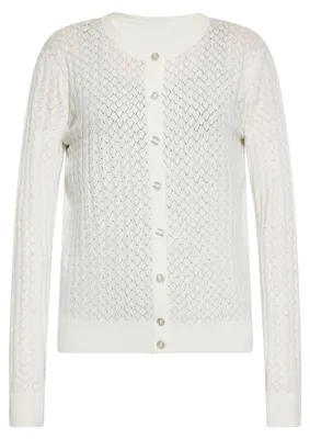 Produktbild von CALEY Damen Strickjacke - Weiss, M