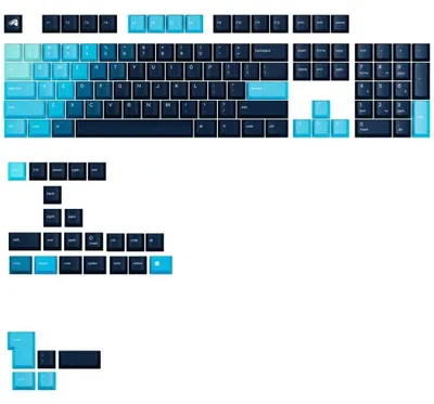 Produktbild von Glorious PC Gaming Race GPBT Gradient Keycaps ANSI Layout US PBT Dye-Sub