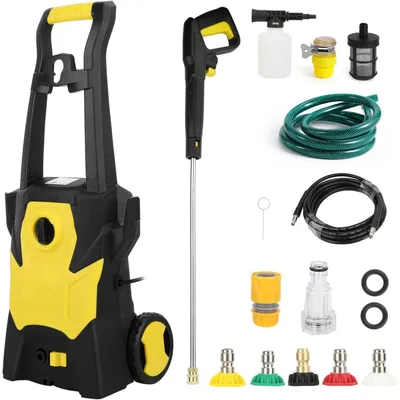 Immagine prodotto di Idropulitrice – Pistola a spruzzo – 1600W – 110 bar – Tubo flessibile da 3 metri