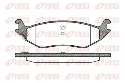 Produktbild von REMSA Bremsbeläge Satz Hinten Bremsklötze 0885.04
