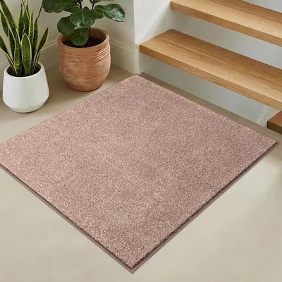 Productafbeelding van Schoonloopmat voor binnen, 90 x 90 cm, vierkant, bruin