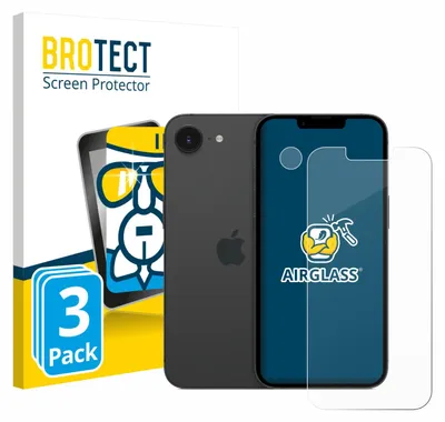 Produktbild von 3x BROTECT Schutzglas für Apple iPhone 17e (Display+Kamera) Schutzfolie Panzer Folie Glas Display Schutz klar