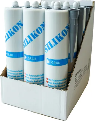 Produktbild von Silikon grau 280 ml 12 St. Kartonabnahme