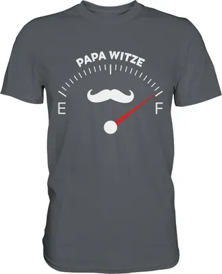 Produktbild von Papa Witze T-Shirt Lustige Vatertag Geschenkidee Vater Witze – Dark Grey / 3XL