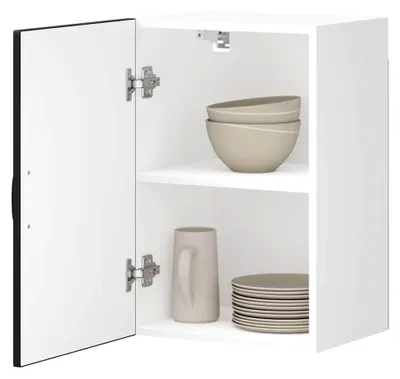 Produktbild von Küchen-Hängeschrank Lucca Schwarz Holzwerkstoff