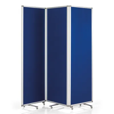 Produktbild von Magnetoplan Präsentationswand mobil Filz 60x180cm - Blau
