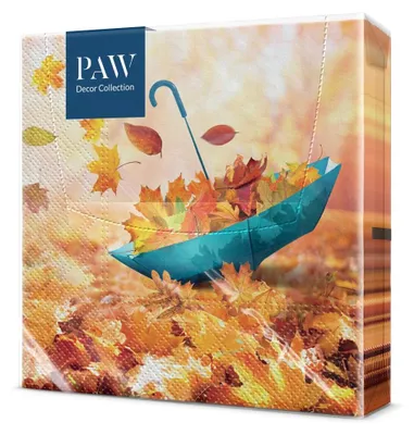 Produktbild von PAW Servietten 33 x 33 cm, 20 Stück - Schirmblätter