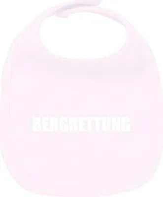 Produktbild von Huuraa Unisex Babylatz Bergrettung Schriftzug Geschenk Babypink  Baumwolle Bergrettung Mitbringsel