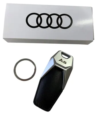 Original Audi A5 PREMIUM Schlüsselanhänger Schlüssel Logo mit Gravur A5 8T F5 – Produktansicht