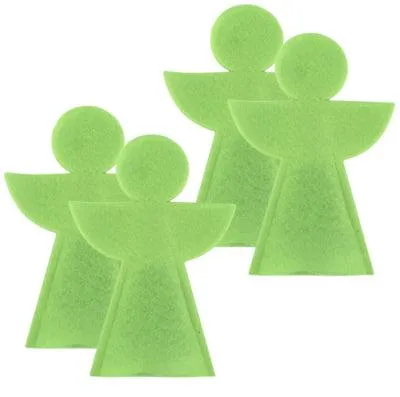 Produktbild von Weihnachts-Eierwärmer-Engel aus Filz grün 20 cm 4er-Set | 18 Stück