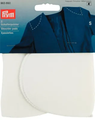 Productafbeelding van PRYM schouderpadding, halvemaanvorm, polyamide, wit, 993860