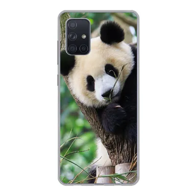 Produktbild von MuchoWow® Handyhülle Schutzhülle Hülle für Samsung Galaxy A51 5G Panda - Tiere - Dschungel - Natur Silikon Softcase Handy Hülle - Abbildung