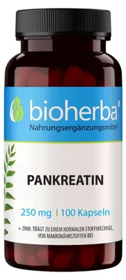 Obrázek produktu pro Pankreatin 250 mg – 100 kapslí – Bioherba