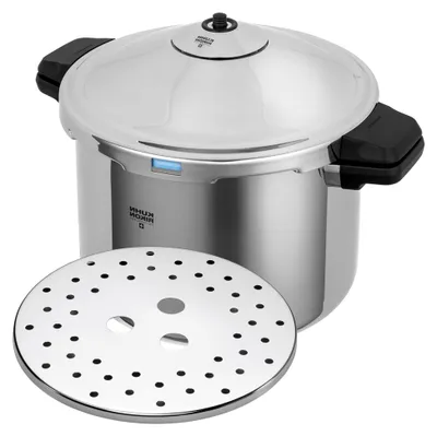 Produktbild von Schnellkochtopf/Dampfkochtopf Hotel Seitengriffmodell, 12 Liter/28 cm, Induktion, Edelstahl