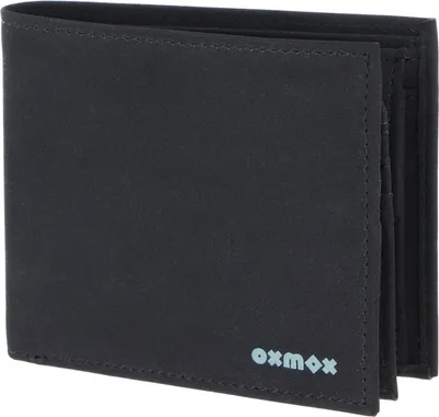 Produktbild von oxmox Geldbörse New Cryptan RFID Protect Querscheinbörse Pure 2.0 Print Cyan Black schwarz