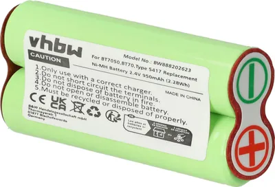 Obrázok produktu pre Batéria vhbw kompatibilná s holiacimi strojčekmi Braun Series 7, BT70, BT7050, BT5090, CruZer 6 (950 mAh, 2,4 V, NiMH)