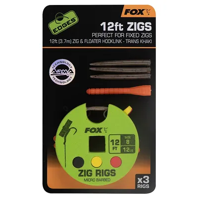 Produktbild von Fox Fishing Edges Zig Rig 8 # 8 365 cm 11 lbs Rigs