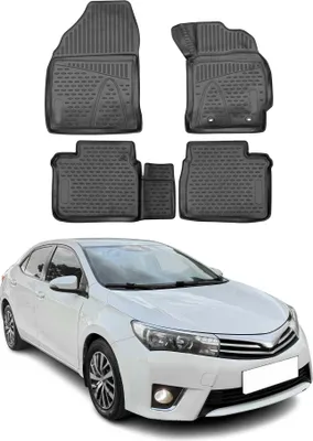 Obrázek produktu pro 2014-2025 Toyota Corolla podlahové rohože TPE černé 4 ks