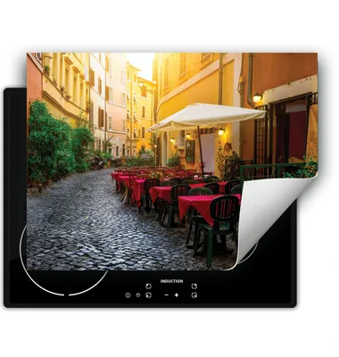 Produktbild von DarHaus Herdabdeckplatte 70x52 cm Anti Rutsch Matte Aufrollbar, Gasse