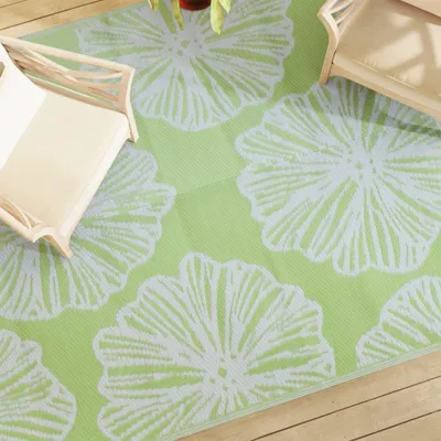 Produktbild von Grüner Outdoor-Teppich aus Polypropylen (PP), 190 x 290 cm, für Heim, Garten und Balkon