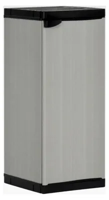 Produktbild von Garten-Lagerschrank mit 1 Boden in Grau und Schwarz, 35x40x85 cm