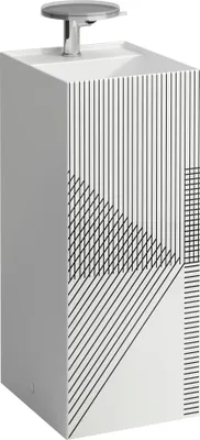 Image de LAUFEN Kartell Lave-mains, posé, 2 trous pour robinet, sans trop-plein, 375x435x900, H811331D018151