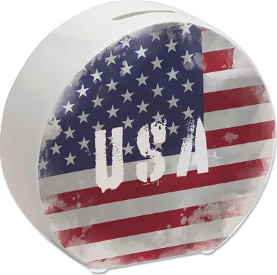 Produktbild von Spardose USA-Flagge im Used Look - Sparschwein für Urlauber