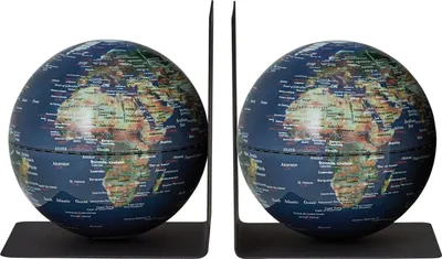 Produktbild von EMFORM Bookglobe Buchstützen-Set Globus Weltkugel abnehmbar in versch. Varianten Farbe: Physical