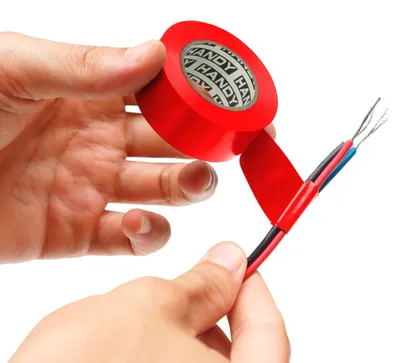 Produktbild von 5× Isolierband Rot 10 m × 15 mm – Set mit 5 Rollen – PVC-Elektroisolierband zur Kabelisolierung und zum Schutz – Bis >600 V – Für Installation und Reparatur [11089RD]