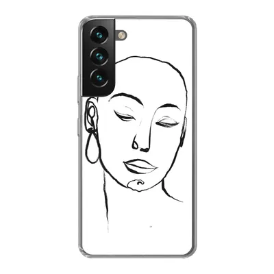 Produktbild von MuchoWow® Handyhülle Schutzhülle Hülle für Samsung Galaxy S22 Frau - Gesicht - Porträt Silikon Softcase Handy Hülle - Mobiltelefonhülle