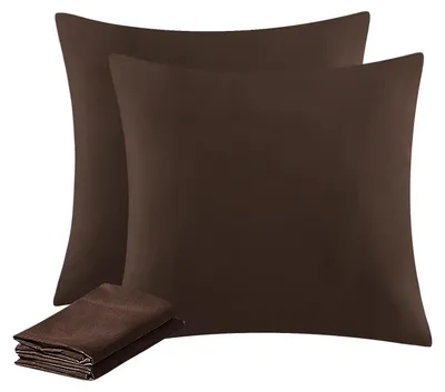 Immagine prodotto di Omgoods - Federa per cuscino 80 x 80 cm - Set di 2 - Marrone