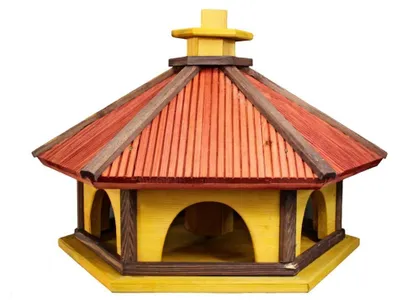 Immagine prodotto di Casetta per uccelli in legno con posatoio, ideale per il giardino