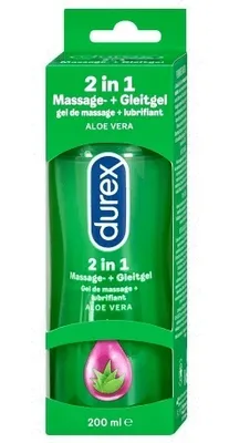 Zdjęcie produktu dla Durex, Massage &amp/ Lubricant Aloe Vera, lubrykant, 200ml