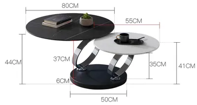 Produktbild von Couchtisch Luxus Design Couch Tisch Kaffee Beistell Tische Wohnzimmer Rund Sofa