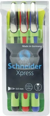 Produktbild von Fineliner Xpress 08 3-er Etui sortiert Packung mit 10 Stück