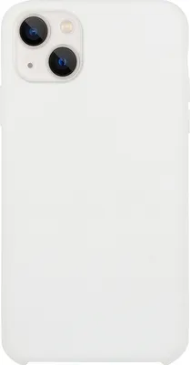 Produktbild von Mobigear Rubber Touch iPhone 15 Plus Silikon Hülle Backcover - Weiß