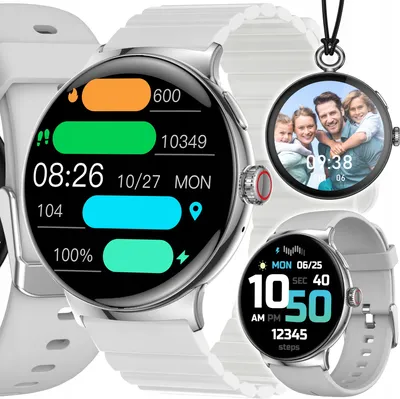 Zdjęcie produktu dla Smartwatch Zegarek Damski 3W1 Rozmowy Odpowiedź Sms Puls Polskie Menu Smart