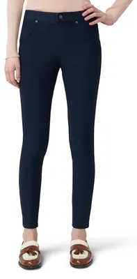Obrázok produktu pre Dámske legíny HUE s ultrajemnou flísovou podšívkou z denimu, farba: tmavomodrá, efekt: vyblednutý vzhľad, veľkosť: univerzálna