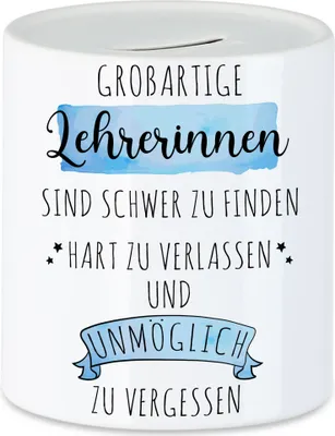 Produktbild von Großartige Lehrerinnen Sind Schwer Zu Finden Spardose  Danke Geschenk Hart Zu Vergessen