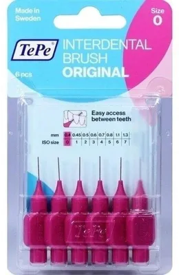 Obrázok produktu pre TePe ID Brush Pink 0,4 mm, 5 ks. Medzizubné kefky