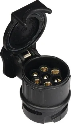 Productafbeelding van Mini-adapter voor stroomaansluiting, kunststof, 12V, 0,08 kg, zwart, 7-polig
