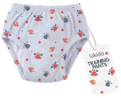 Produktbild von Kikido Training Pants - 1x saugfähige Lernunterhose für Kinder - Stützhose für Jungen und Mädchen -Größe M - Krabbe